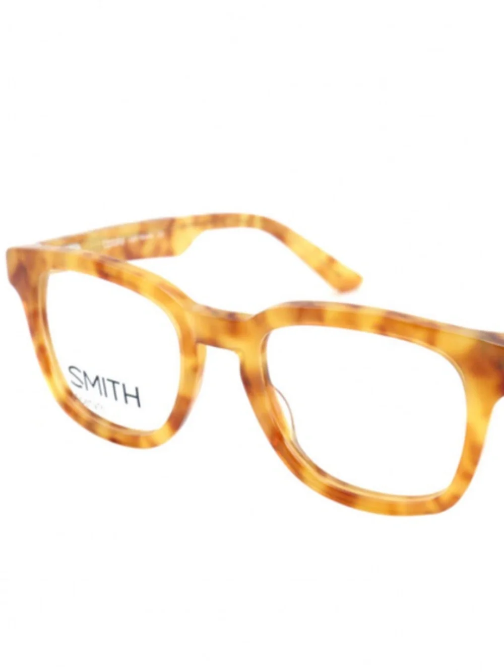 $300 NEW Smith Optics Square Eyeglasses Frames Light Havana Tortoise 48-20-140